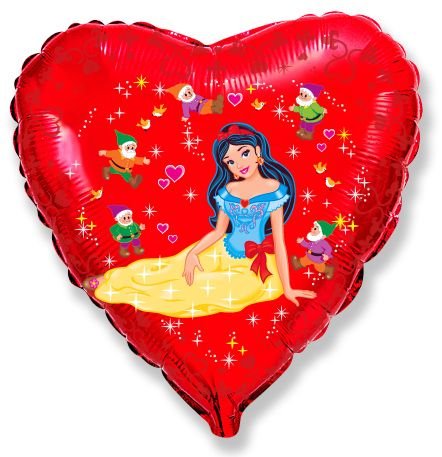 Globo Corazón Snow Lady 45 cm