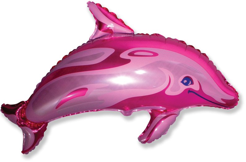 Ballon dauphin rose 96 x 70 cm