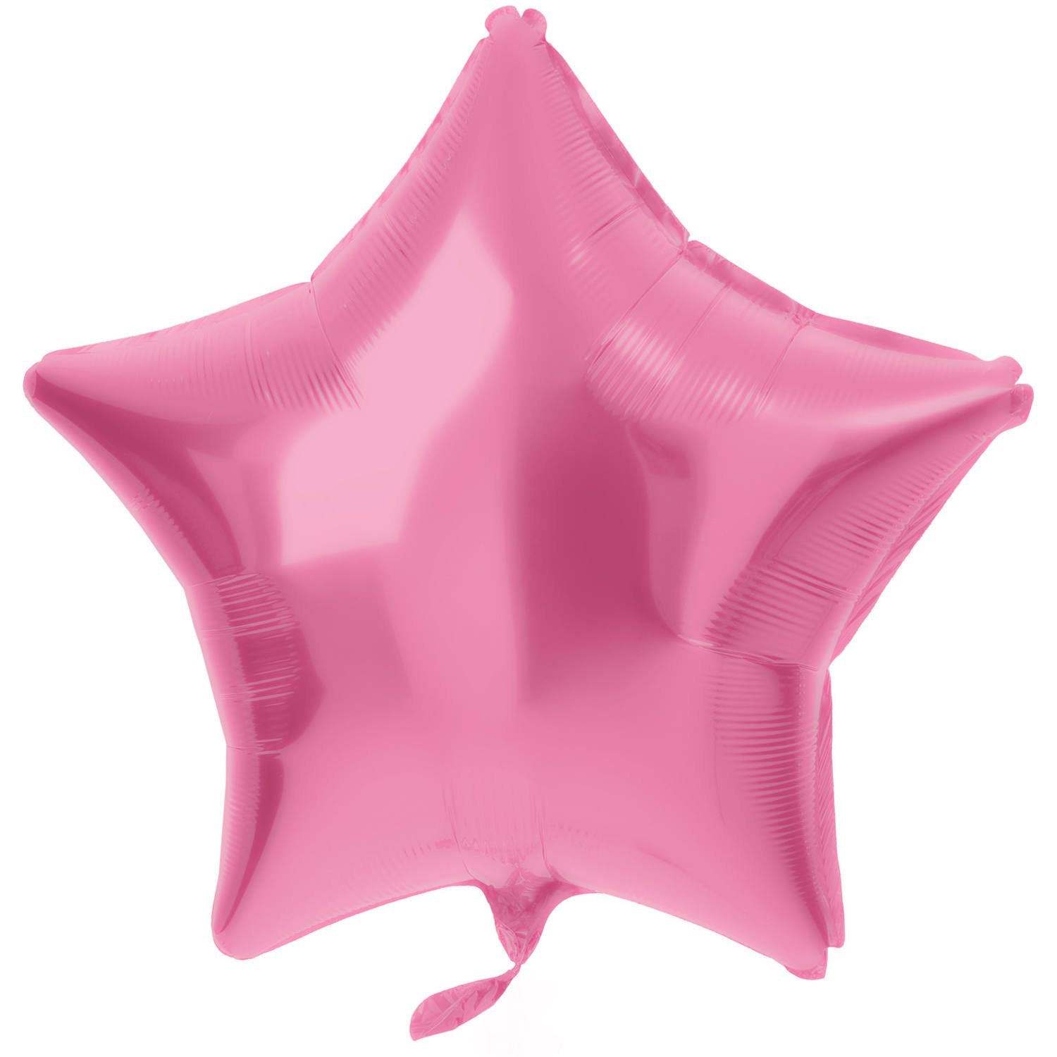 Ballon étoile en aluminium 48 cm rose mat