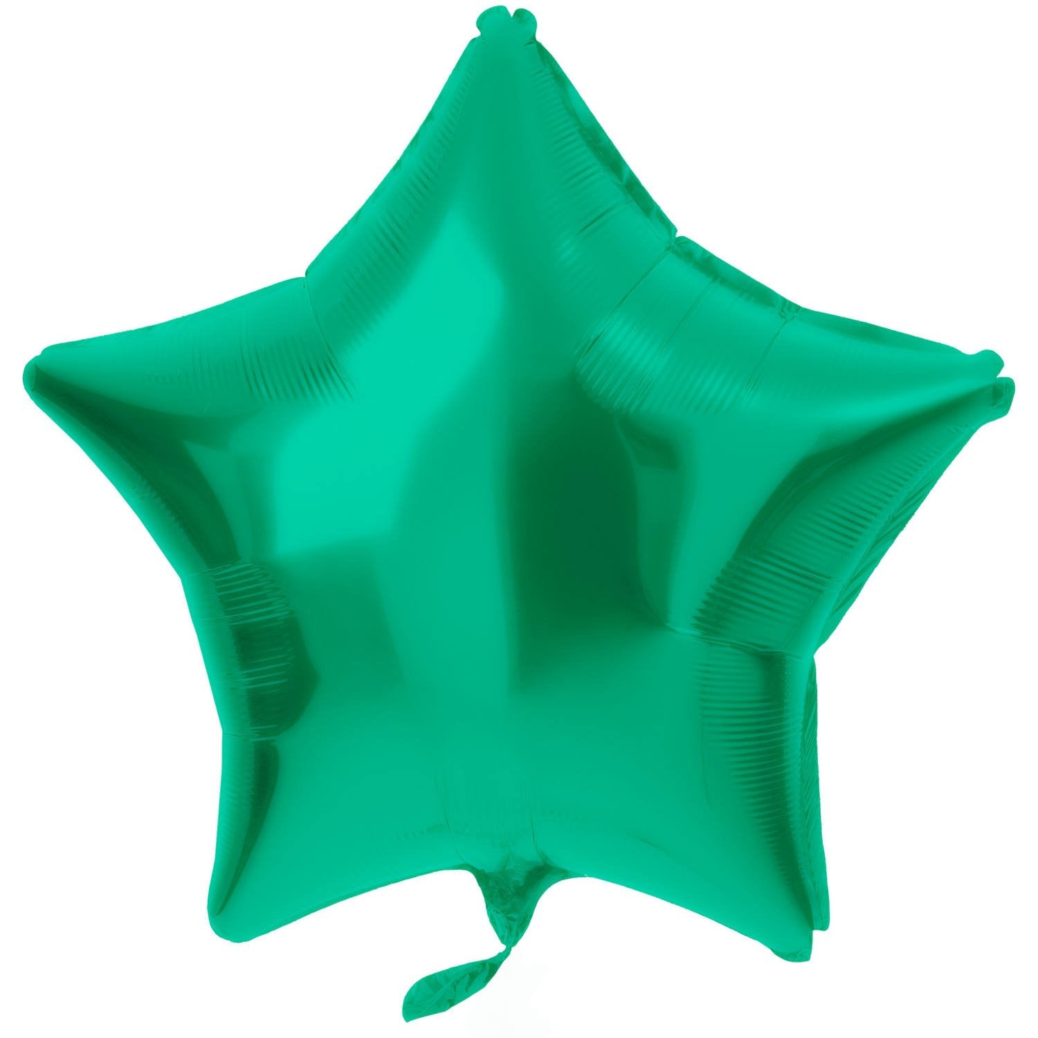 Ballon étoile en aluminium vert mat 48 cm