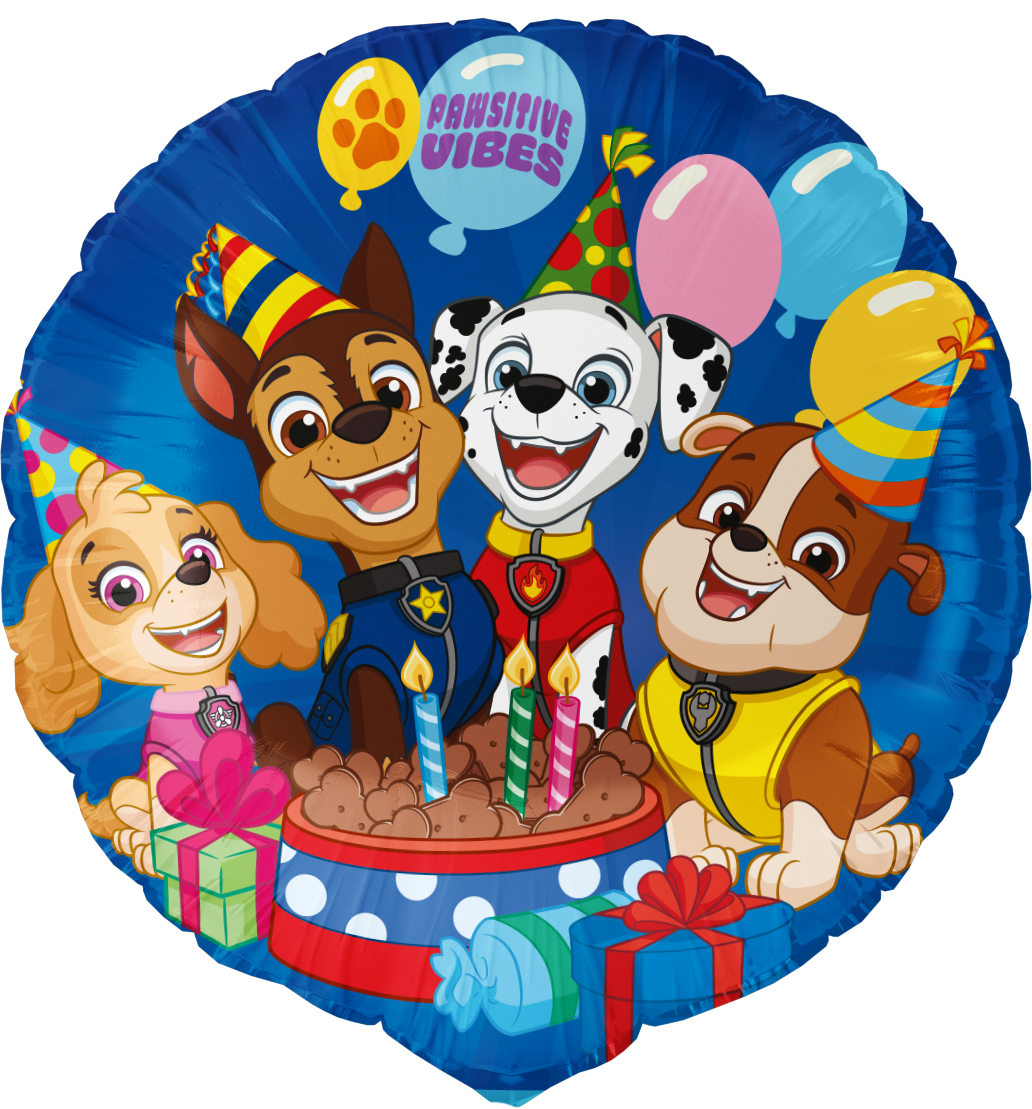 Paw Patrol Palloncino rotondo in foil 46 cm