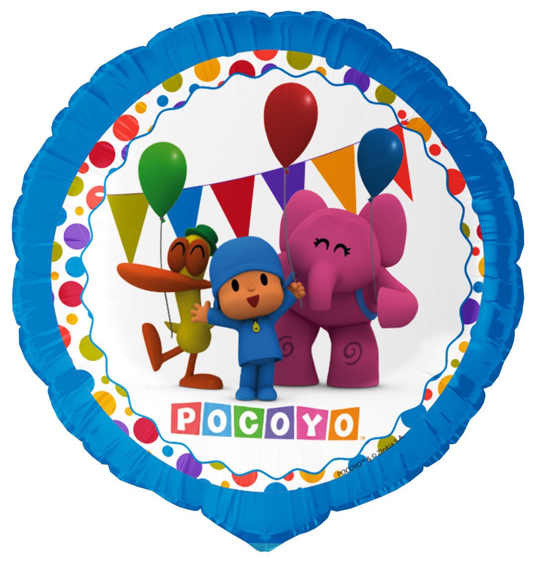 Globo Foil Pocoyo Redondo 46 cm