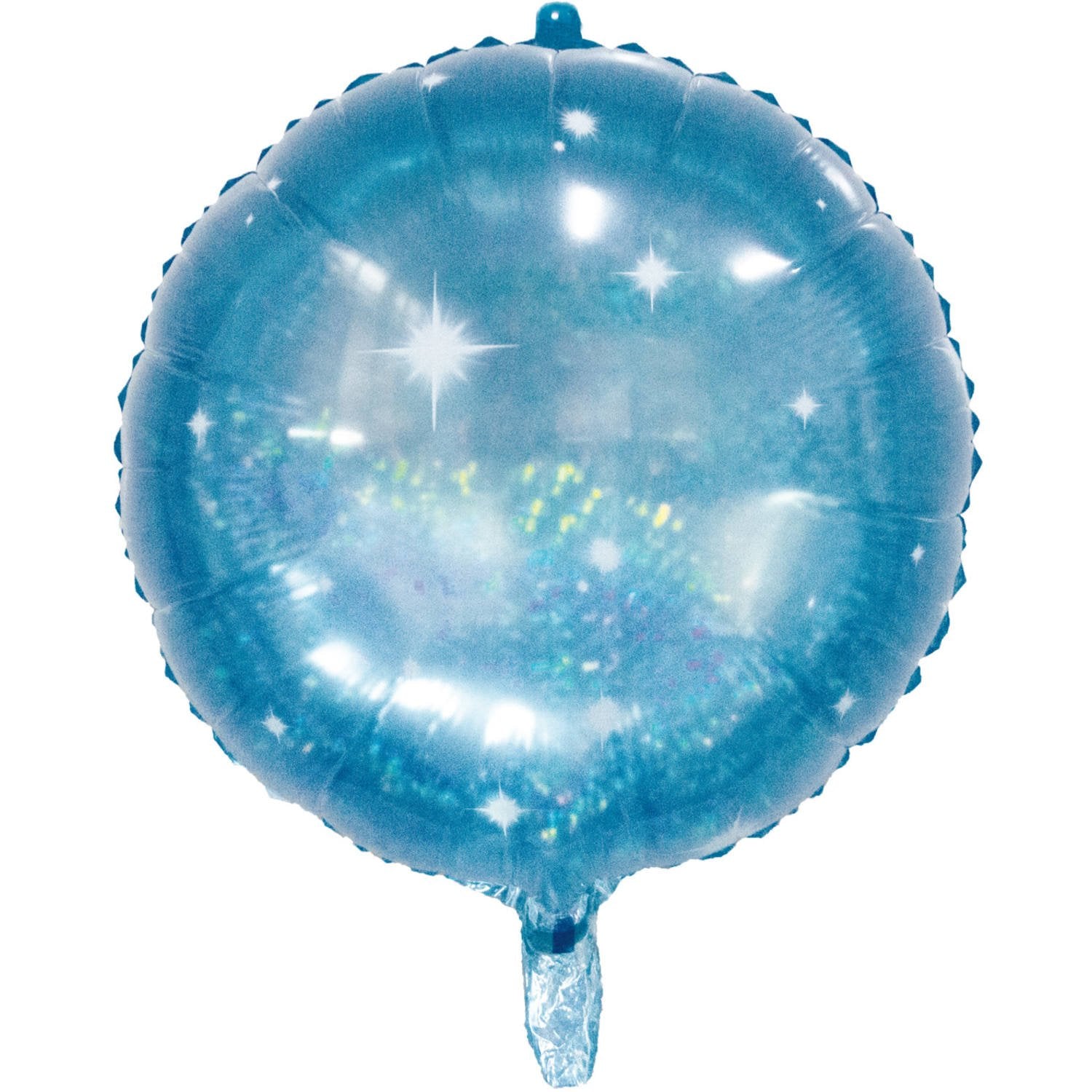 Palloncino rotondo in lamina Galactic Aqua 61 cm