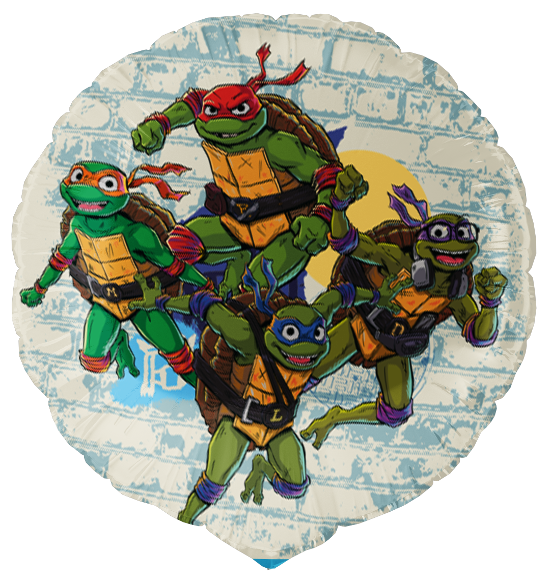 Palloncino in foil Teenage Mutant Ninja Turtles, rotondo, 46 ​​cm