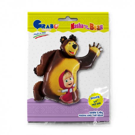 Ballon en forme de Masha et l'Ours, 88 cm