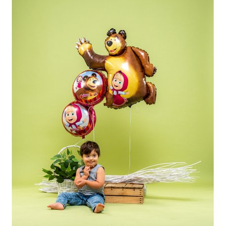 Palloncino a forma di Masha e Orso 88 cm