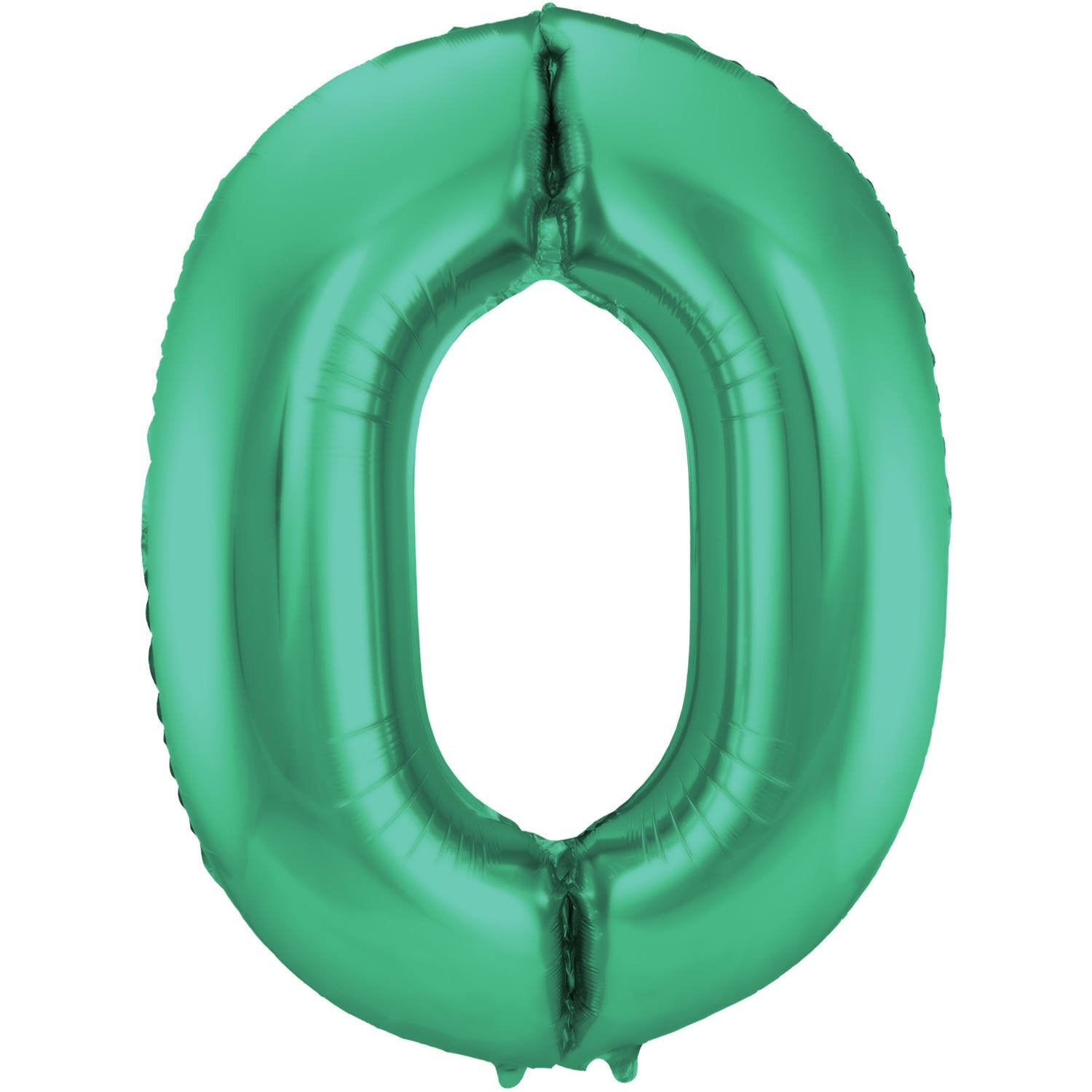 Ballon chiffre 0 86 cm vert mat