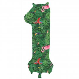 Ballon numéro 1 Jungle Vibe 86 cm