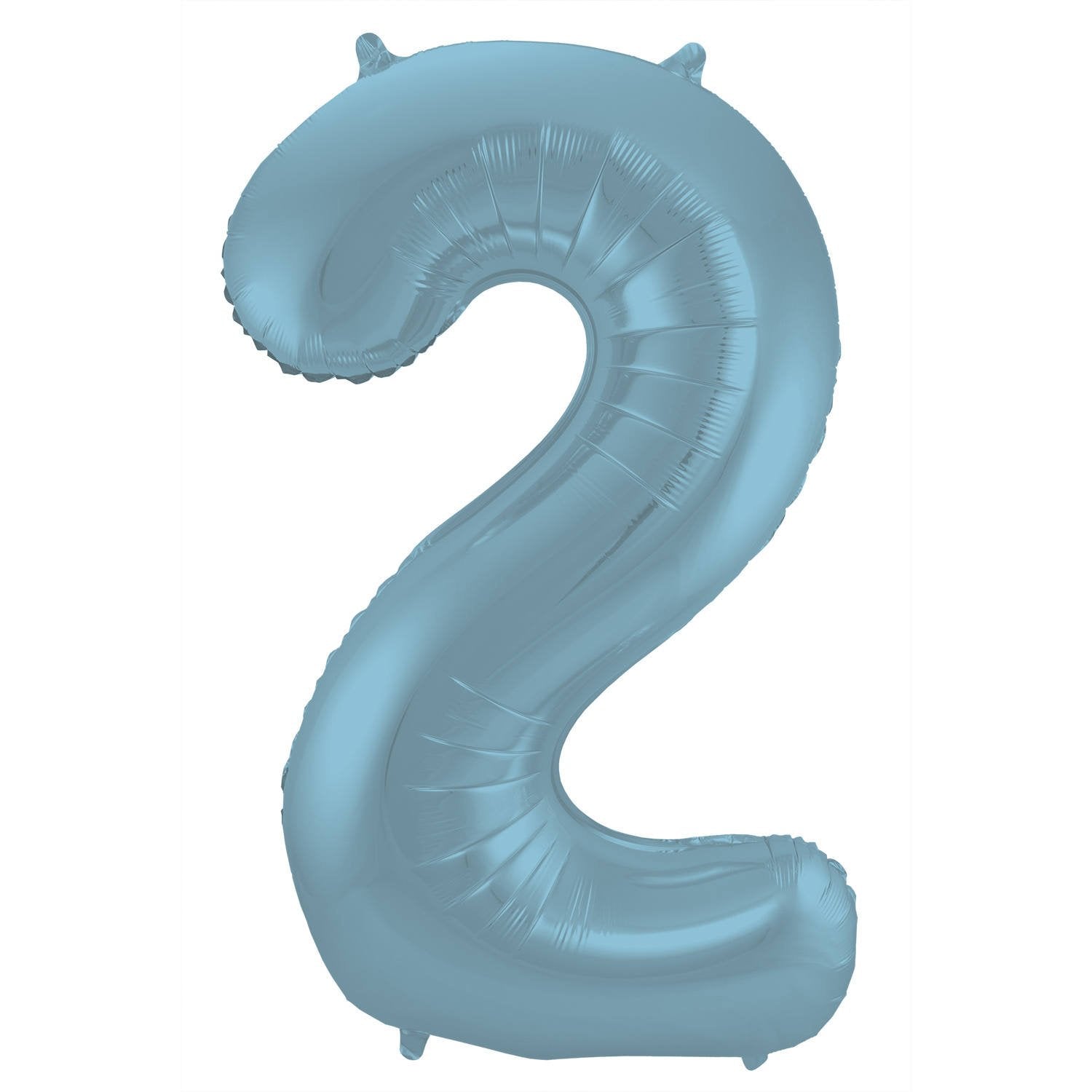 Ballon chiffre 2 86 cm bleu pastel