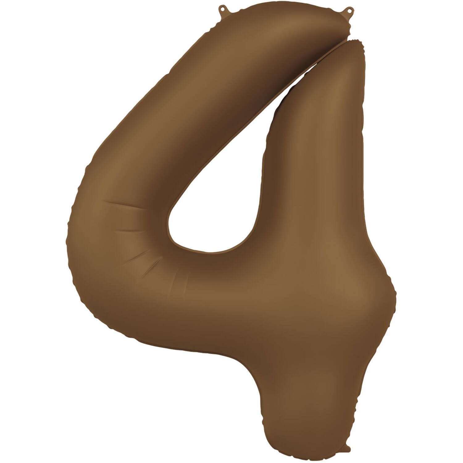 Ballon numéro 4, marron chocolat ultra mat, 86 cm