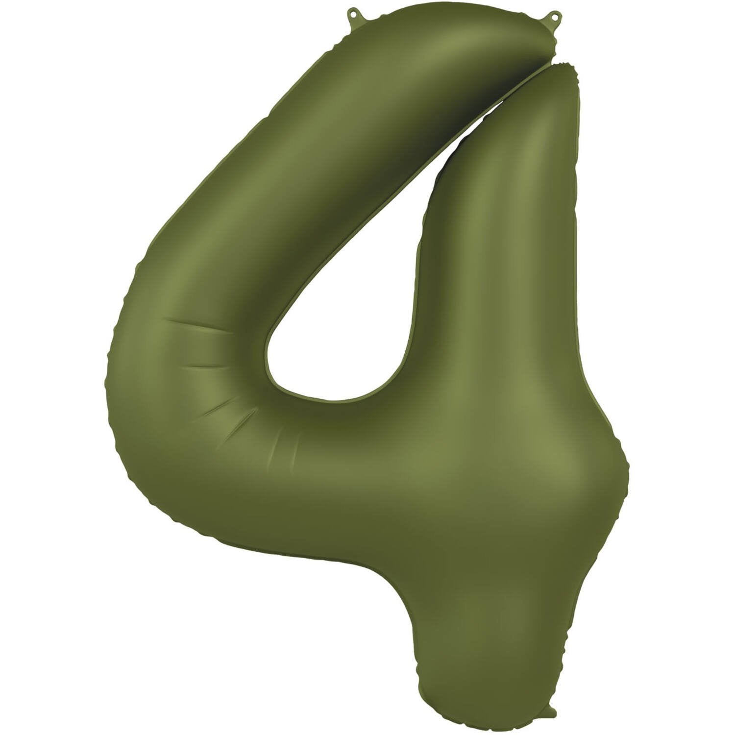 Palloncino numero 4 verde oliva ultra opaco 86 cm