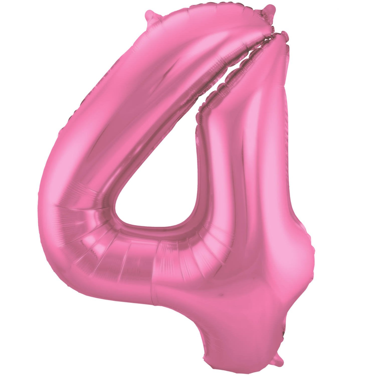 Palloncino numero 4 86 cm rosa opaco