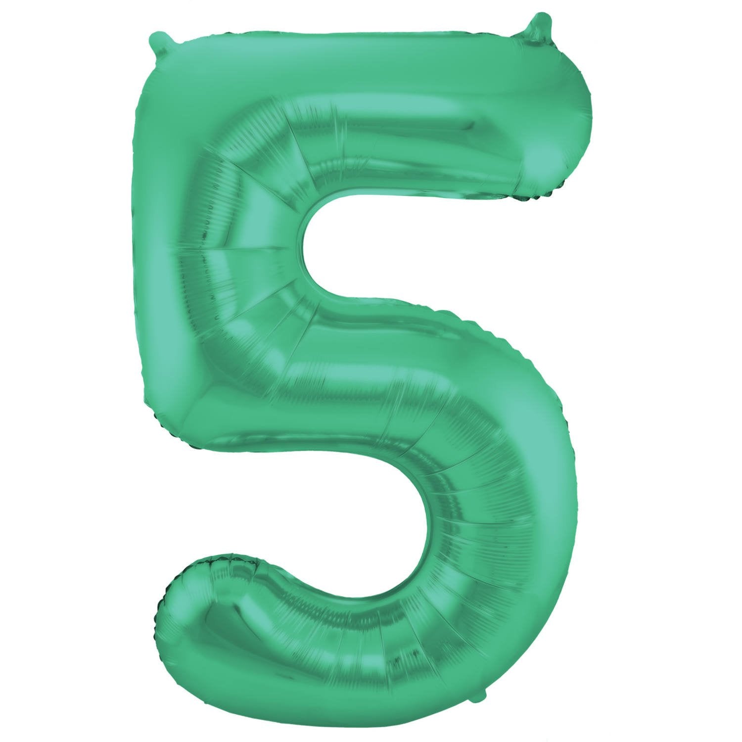 Ballon chiffre 5, 86 cm, vert mat