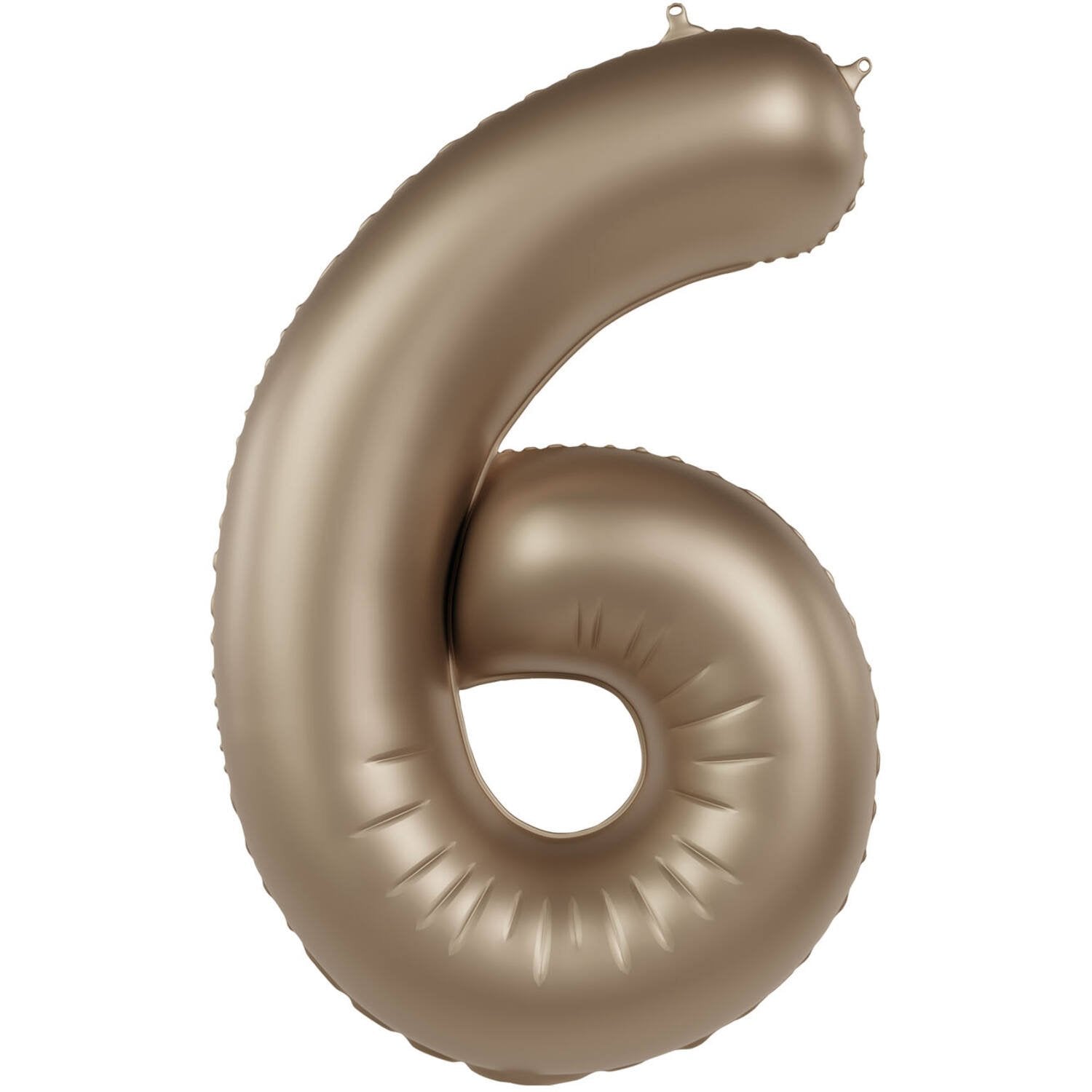 Palloncino numero 6 Starlight Gold Satin Glitter 86 cm