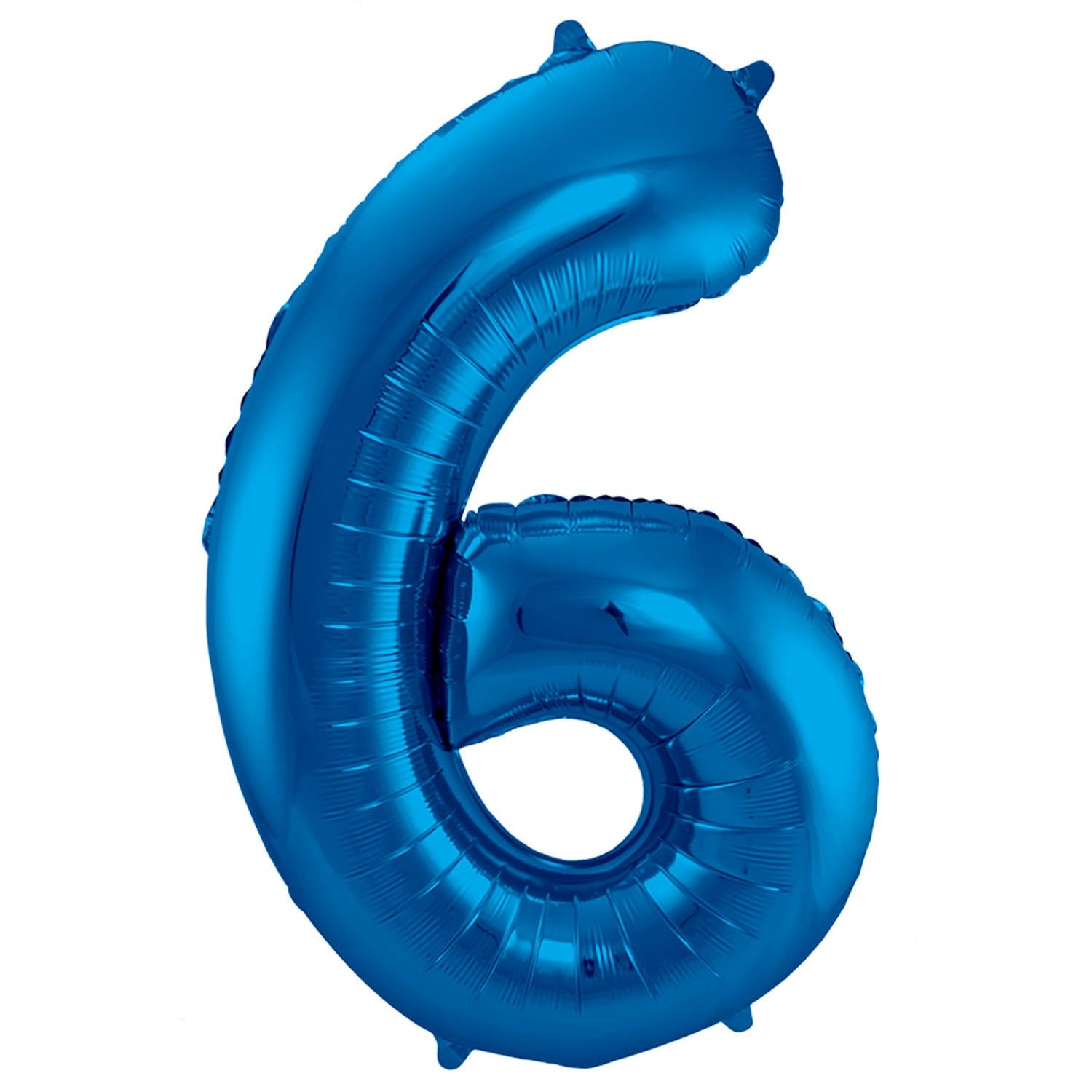 Ballon chiffre 6, 86 cm, bleu