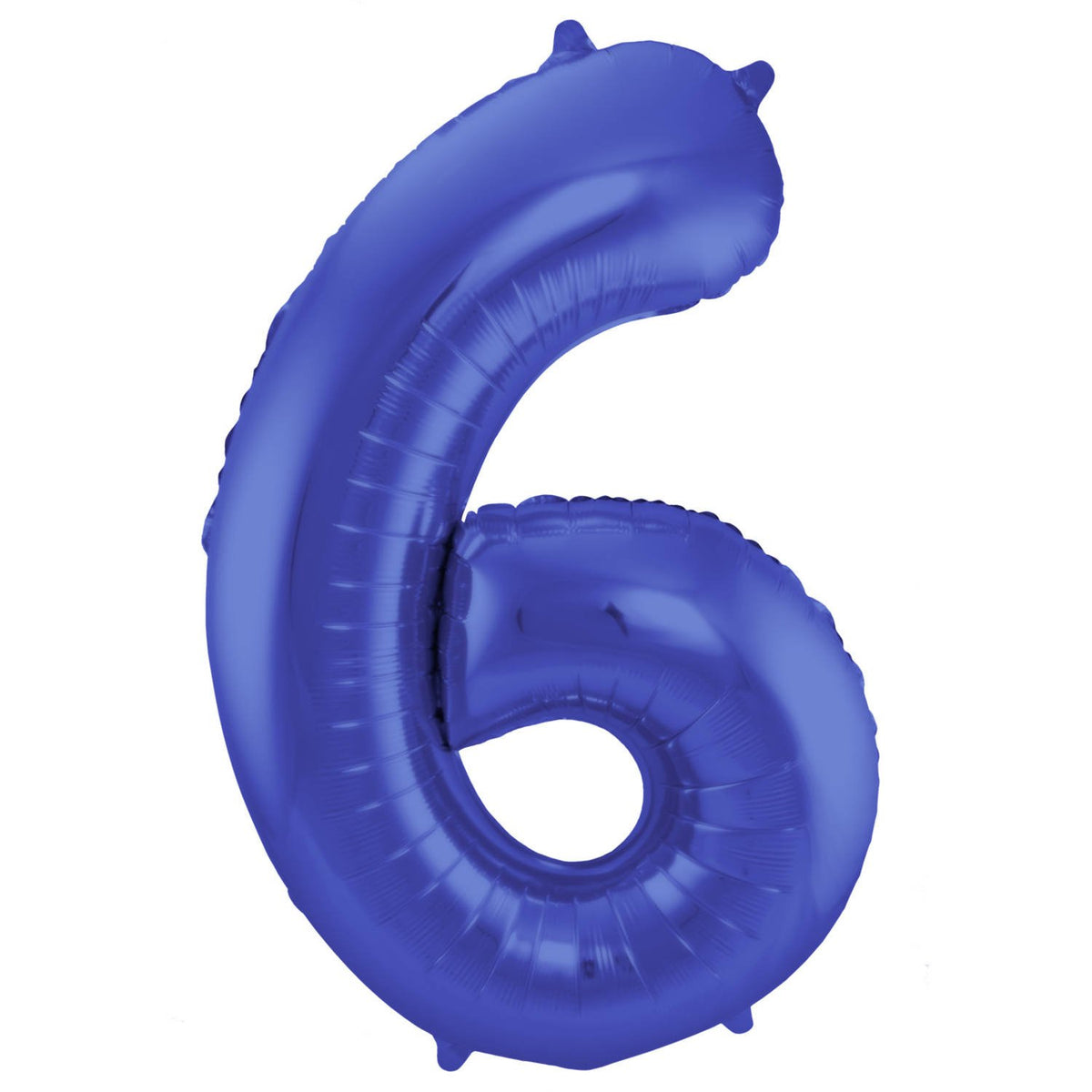 Balão Número 6 de 86 cm Azul Mate