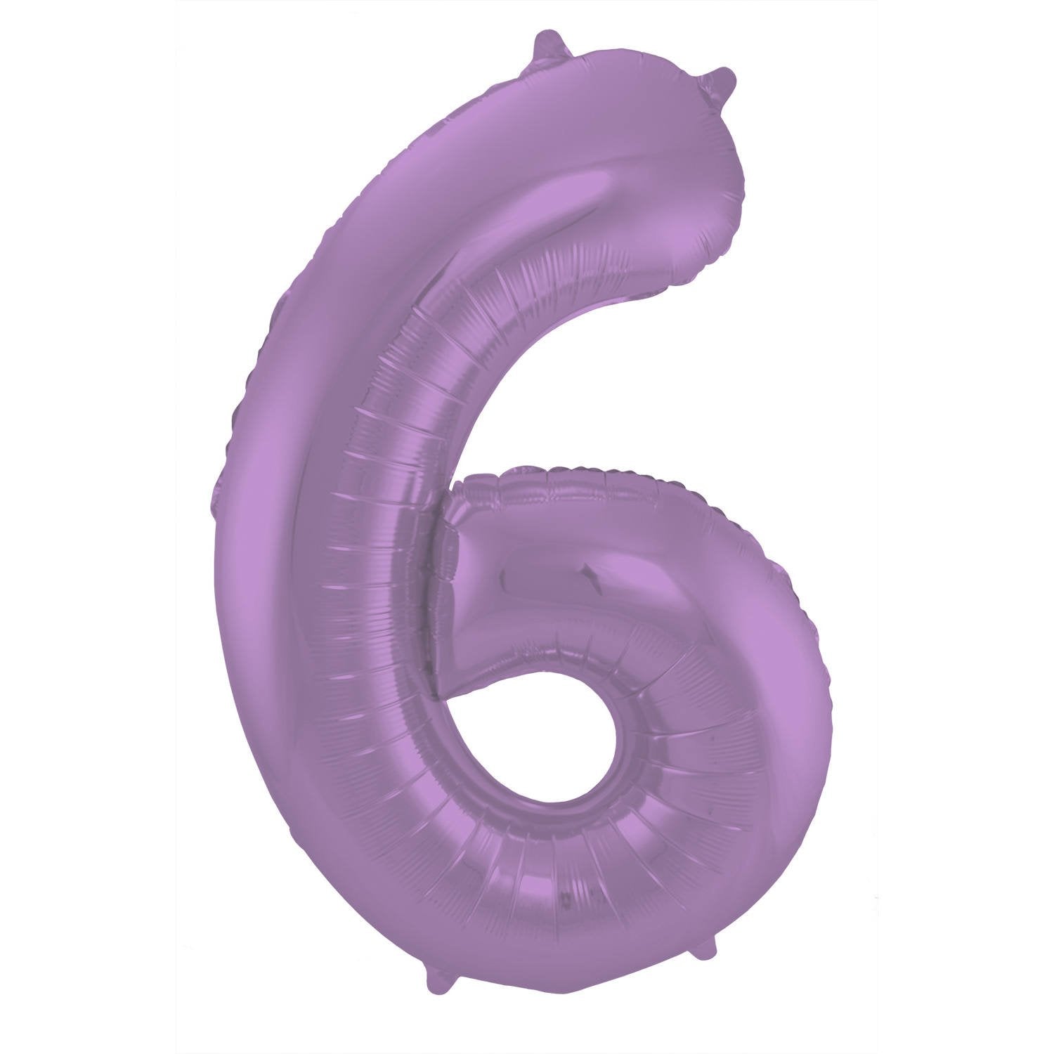 Ballon chiffre 6, 86 cm, lilas mat