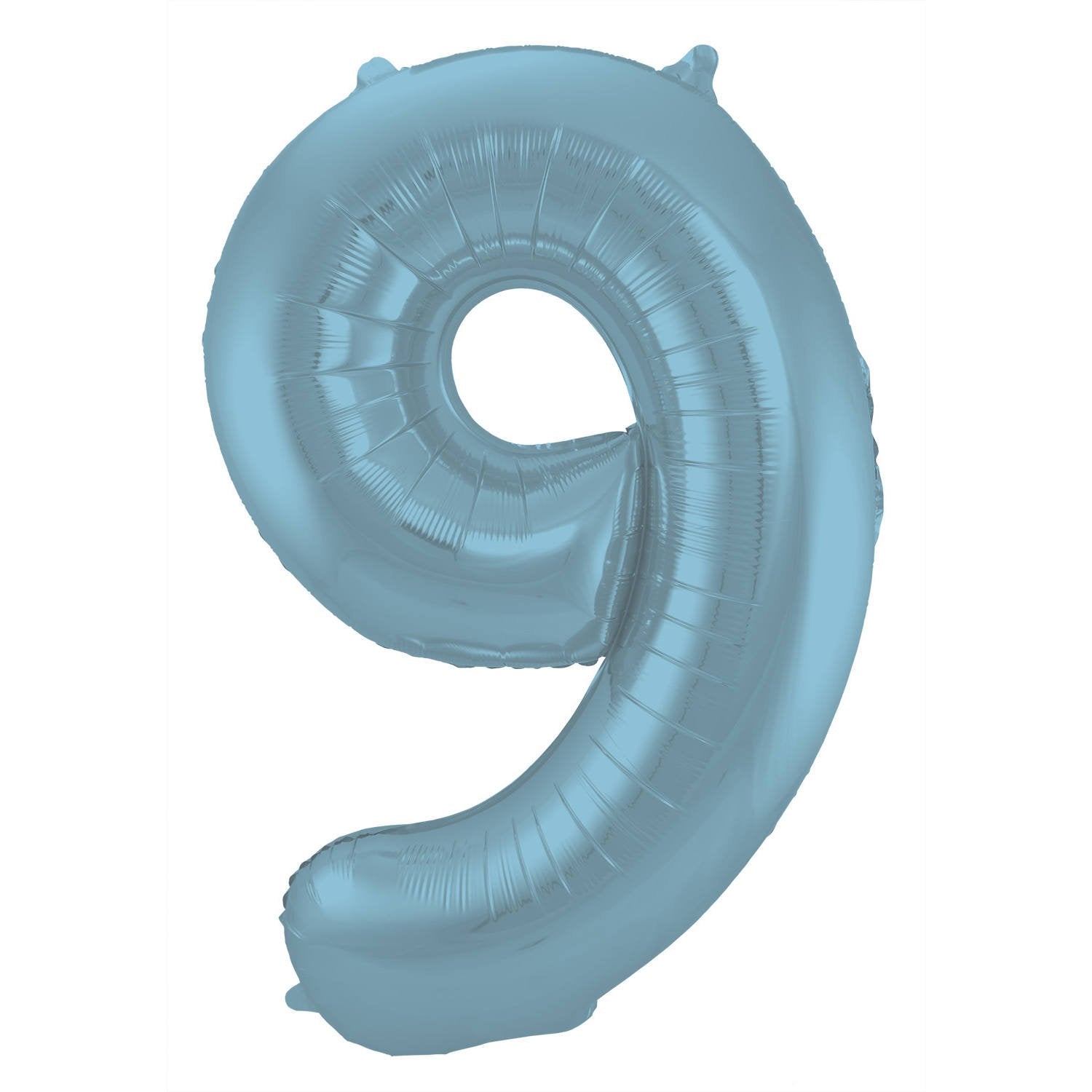 Ballon chiffre 9 86 cm bleu pastel