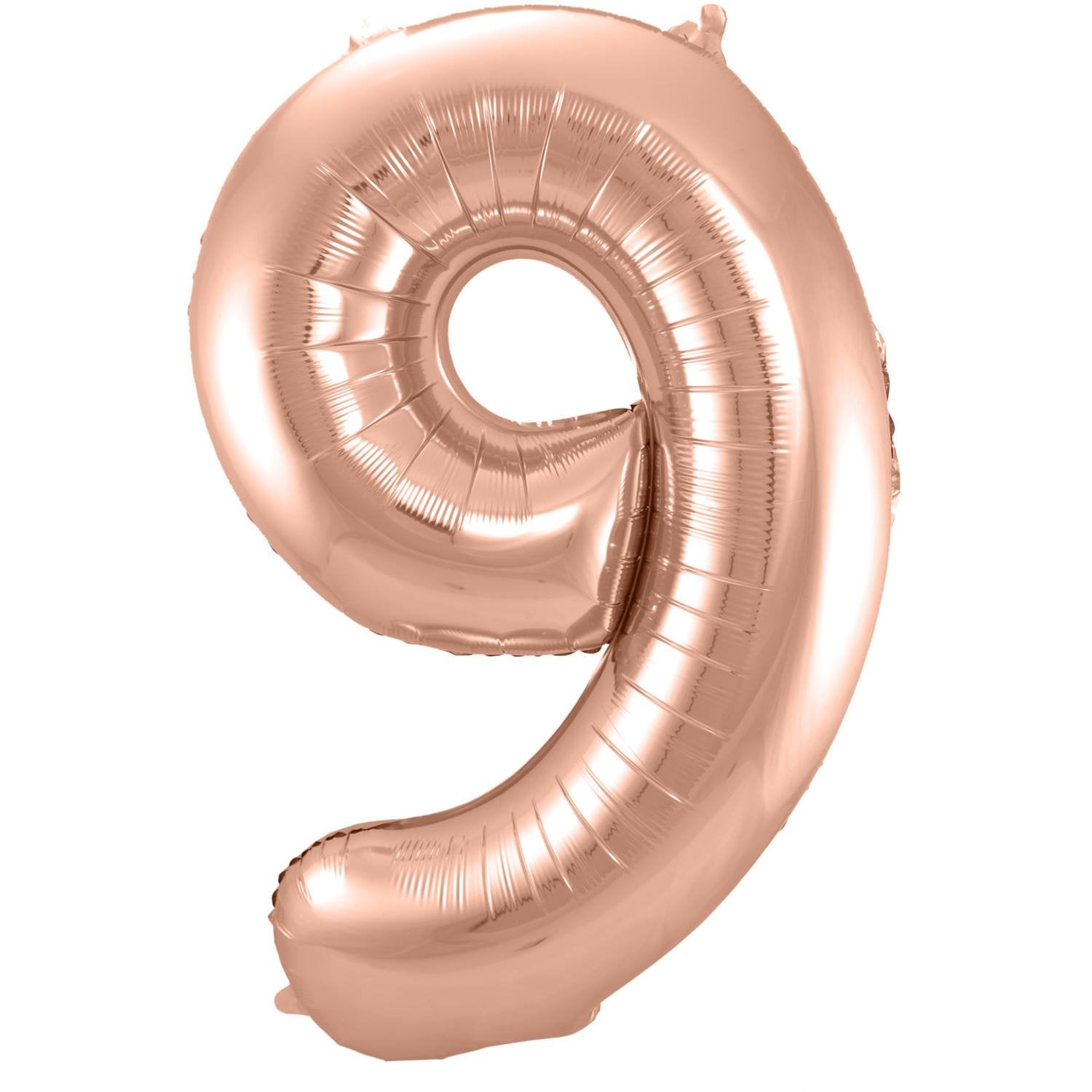 Palloncino numero 9 86 cm oro rosa