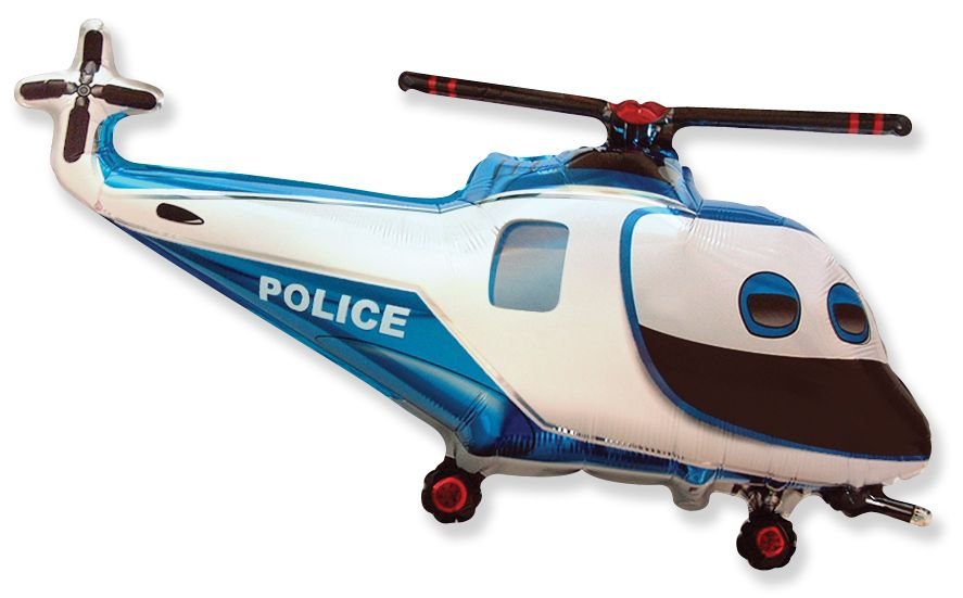 Pallone elicottero della polizia 96 x 57 cm
