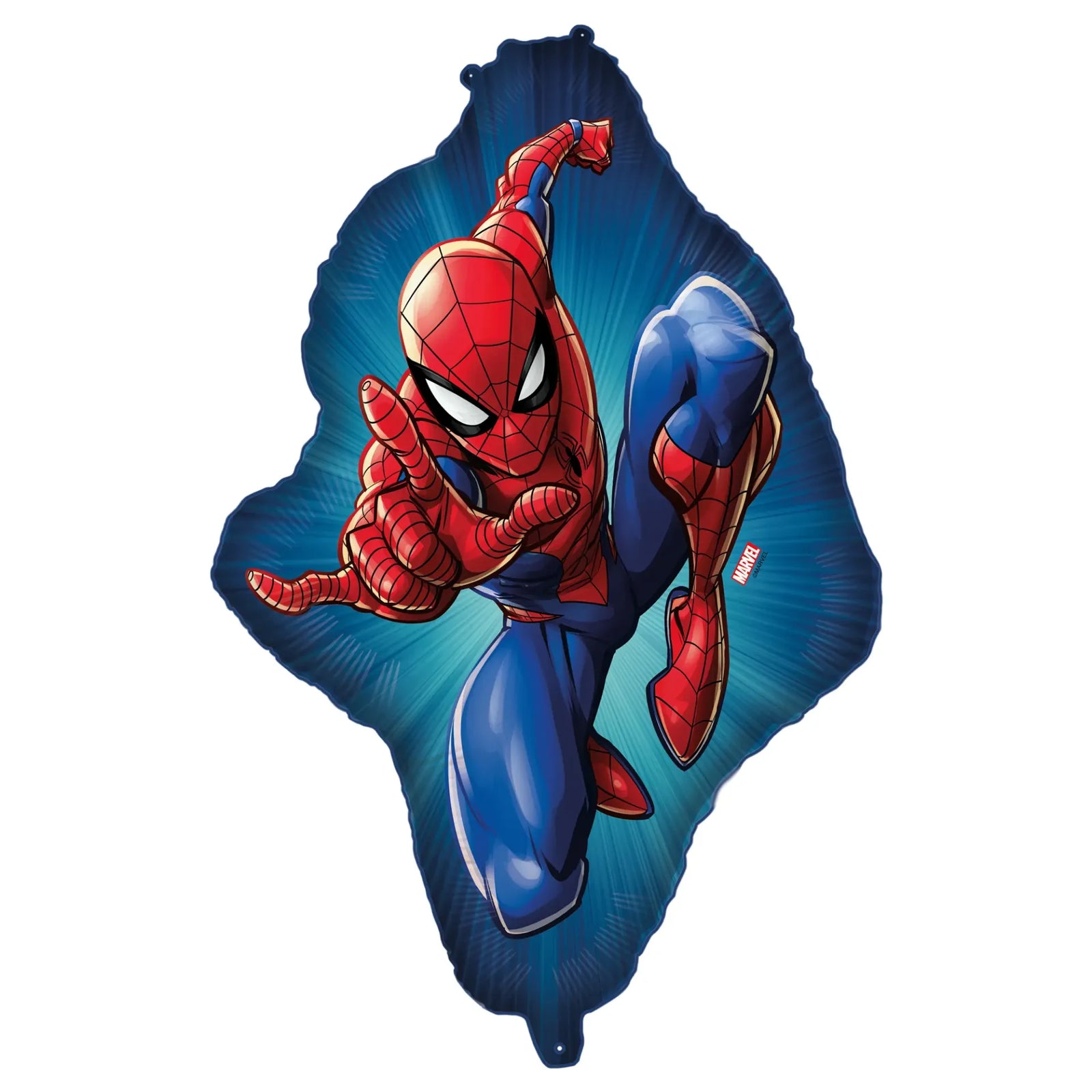 Globo de Foil con forma de Spiderman Completo 72 x 53 cm