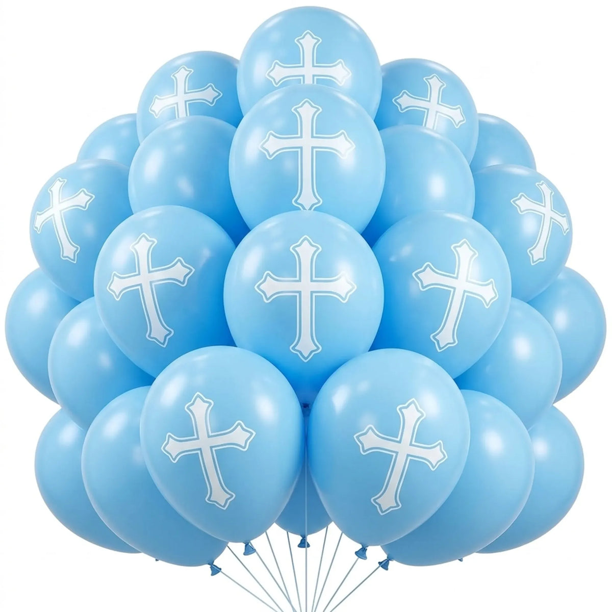 8 Balões Divinity Blue 27 cm