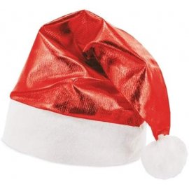 Cappello di Natale rosso metallizzato