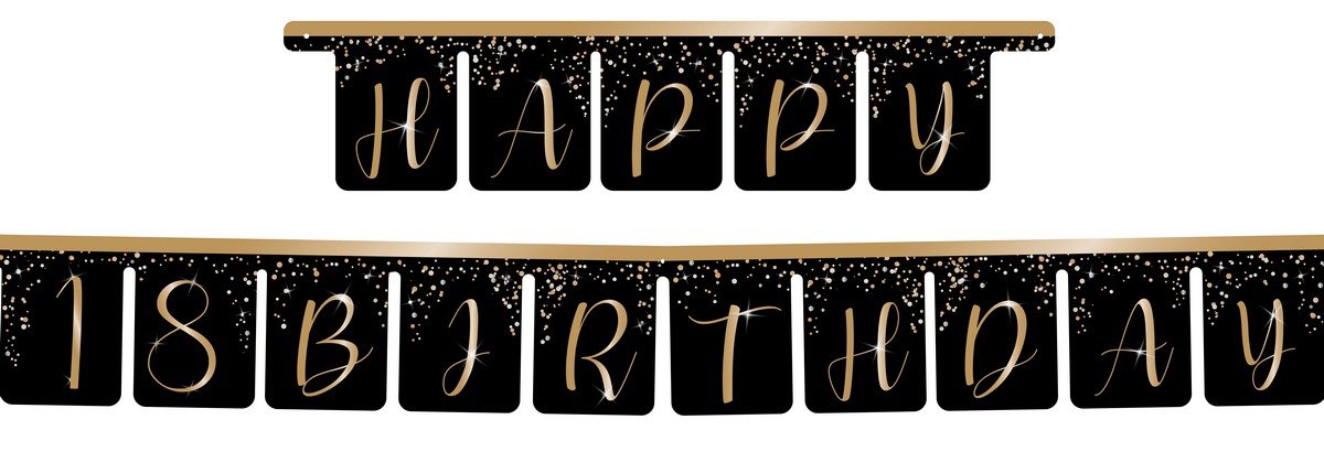 Guirnalda Elegant Gold 18 Años