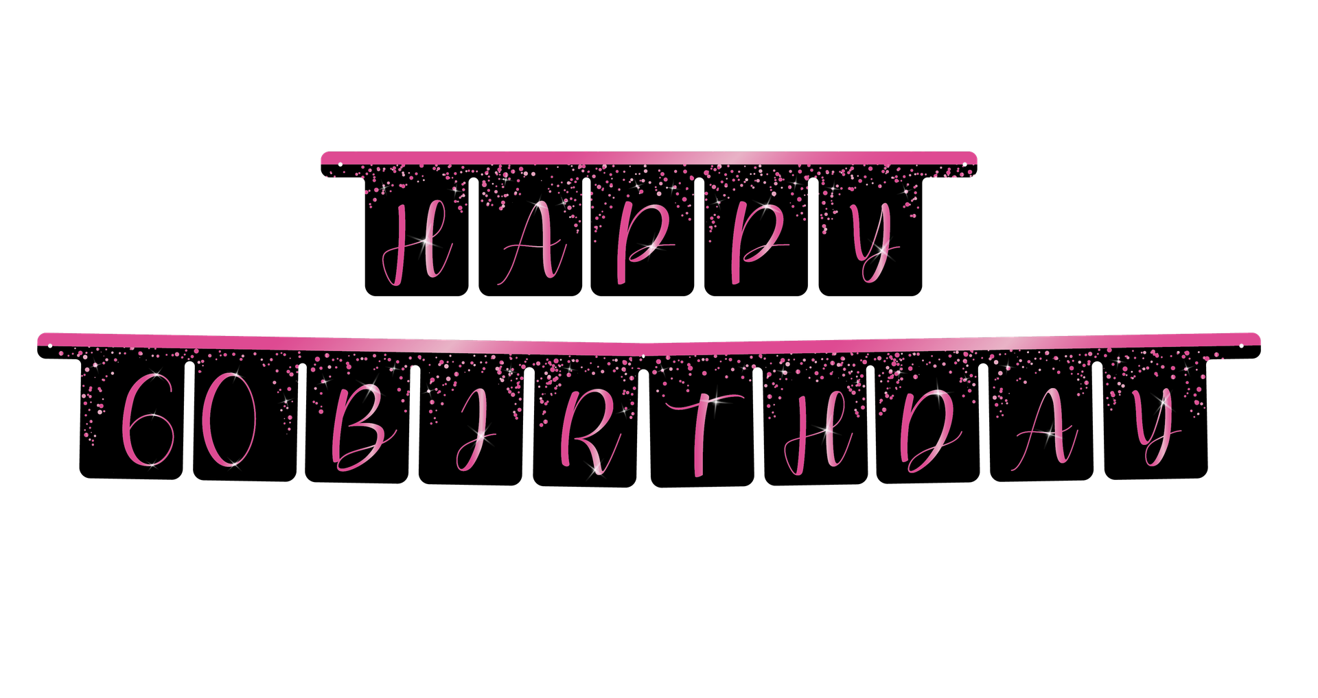 Guirnalda Elegant Pink 60 años