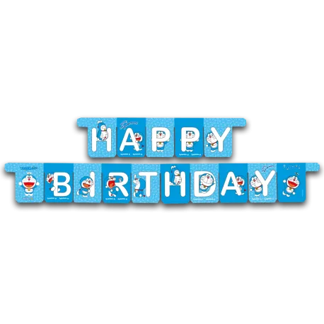 Guirnalda Doraemon Happy Birthday