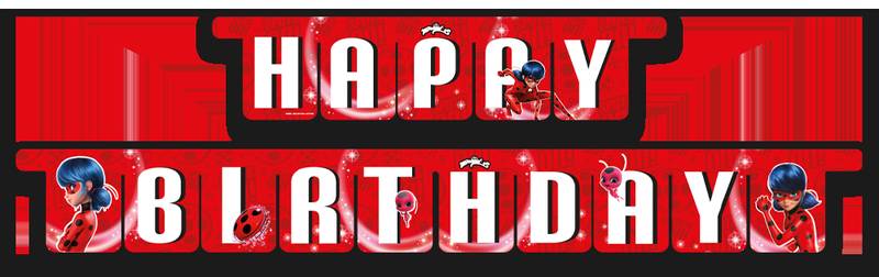 Guirnalda Happy Birthday Ladybug