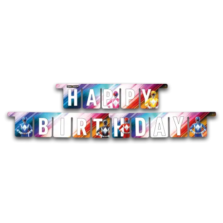 Guirnalda Generica Power Rangers