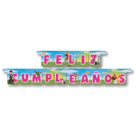 Guirnalda La Granja De Zenon Feliz Cumpleaños Español 3m