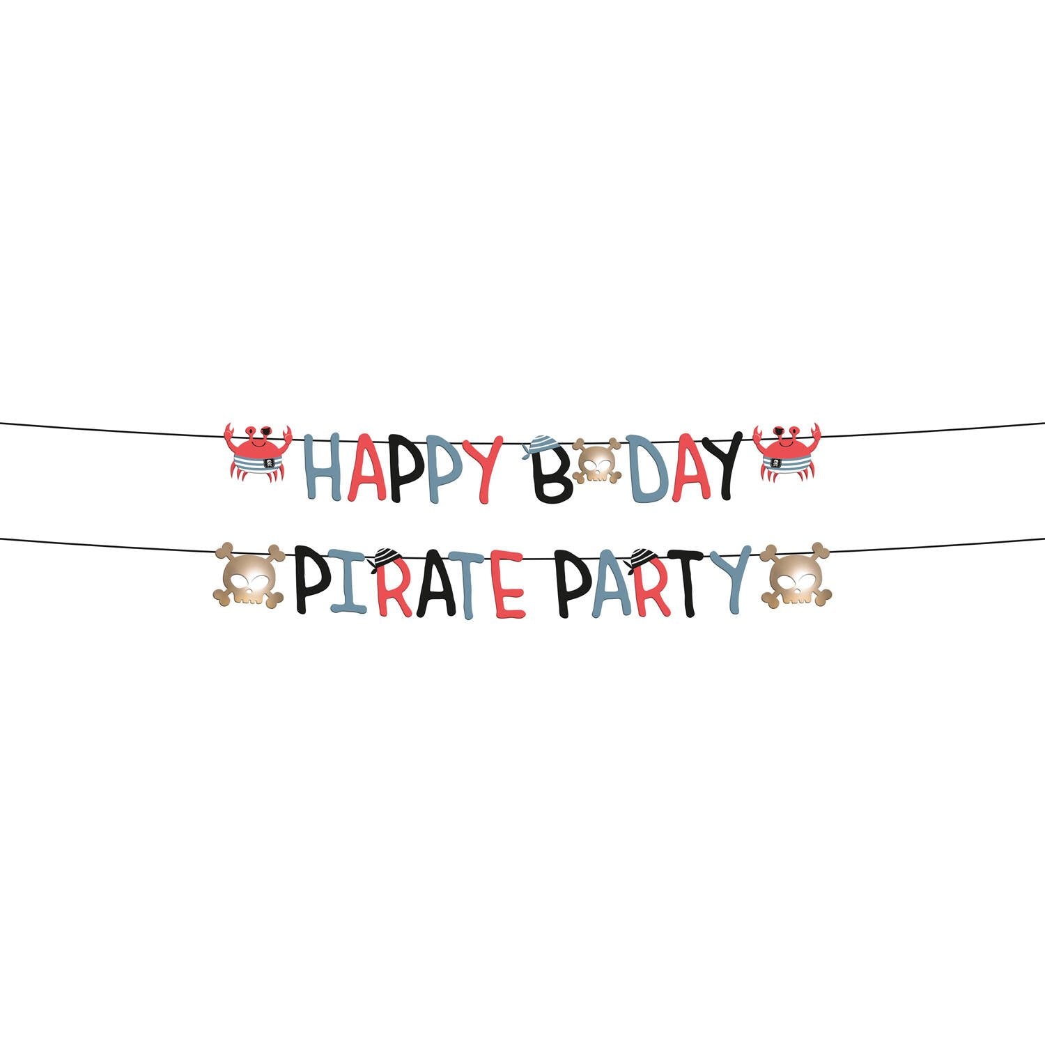 Ghirlanda di lettere pirata 1,5 m