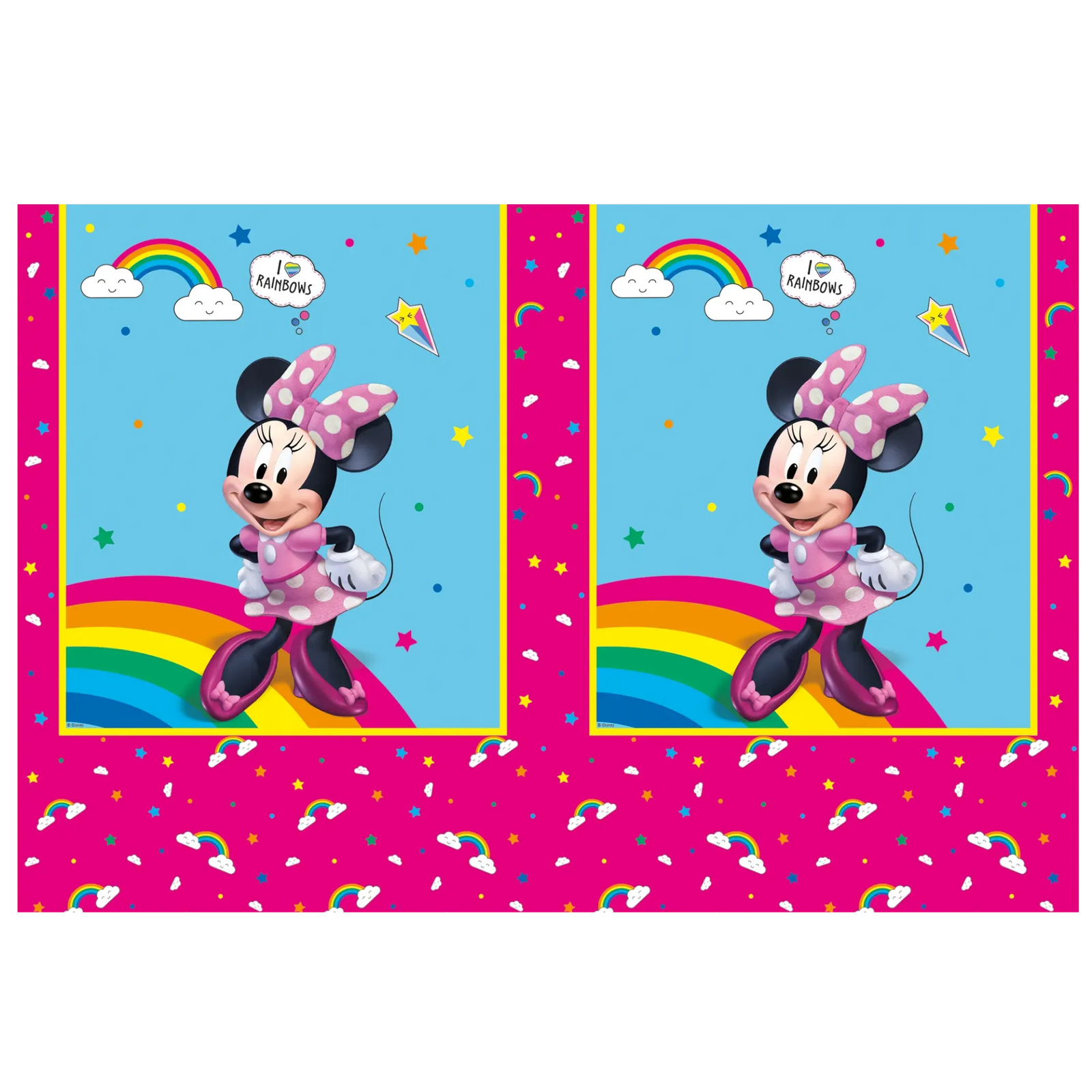MANTEL 120 x 180 cm minnie RAINBOW