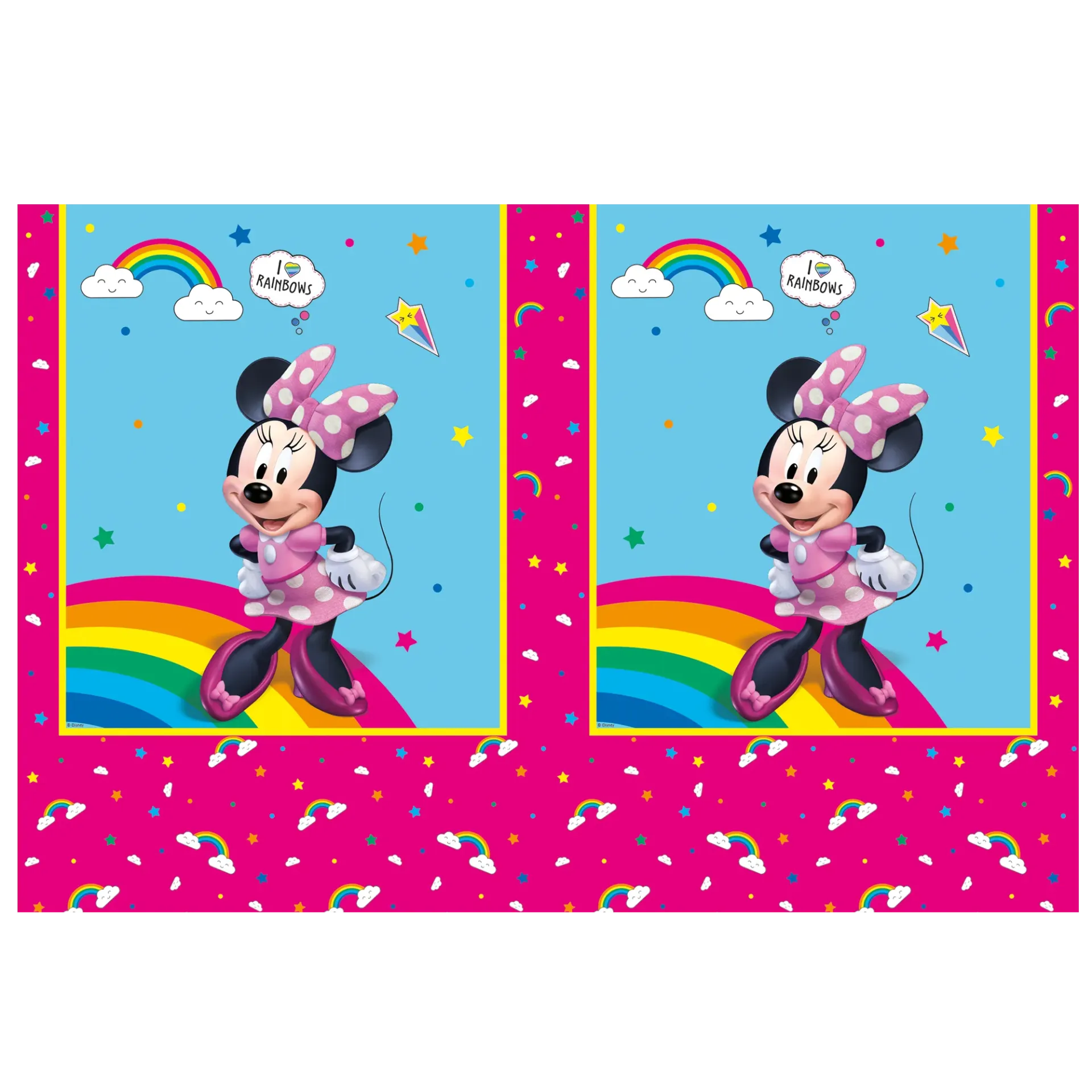 MANTEL 120 x 180 cm minnie RAINBOW