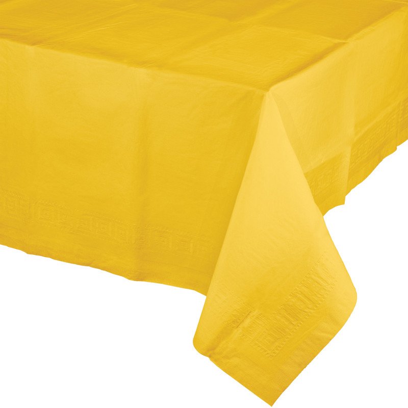 TOALHA DE MESA DE PAPEL 120 X 180 CM SCHOOL BUS YELLOW
