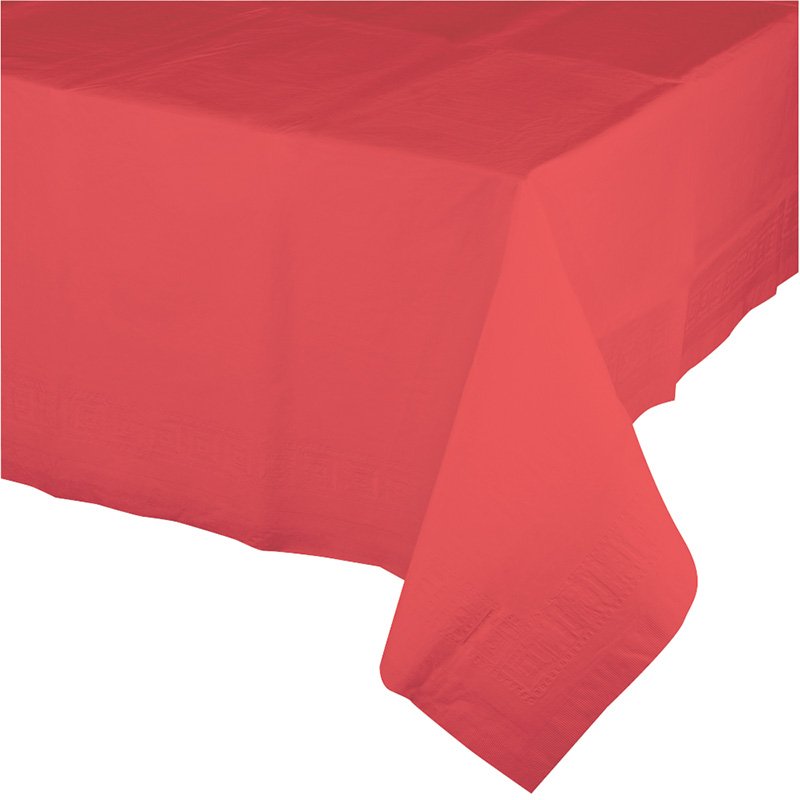 MANTEL DE PAPEL 274 X 137 CM CORAL