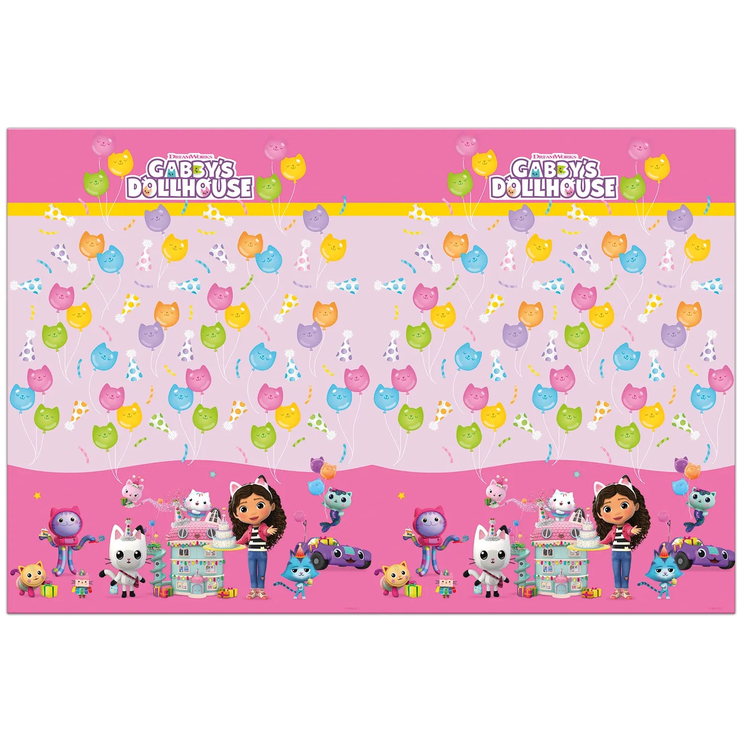 Nappe en plastique 120 x 180 cm pour maison de poupée Gabby