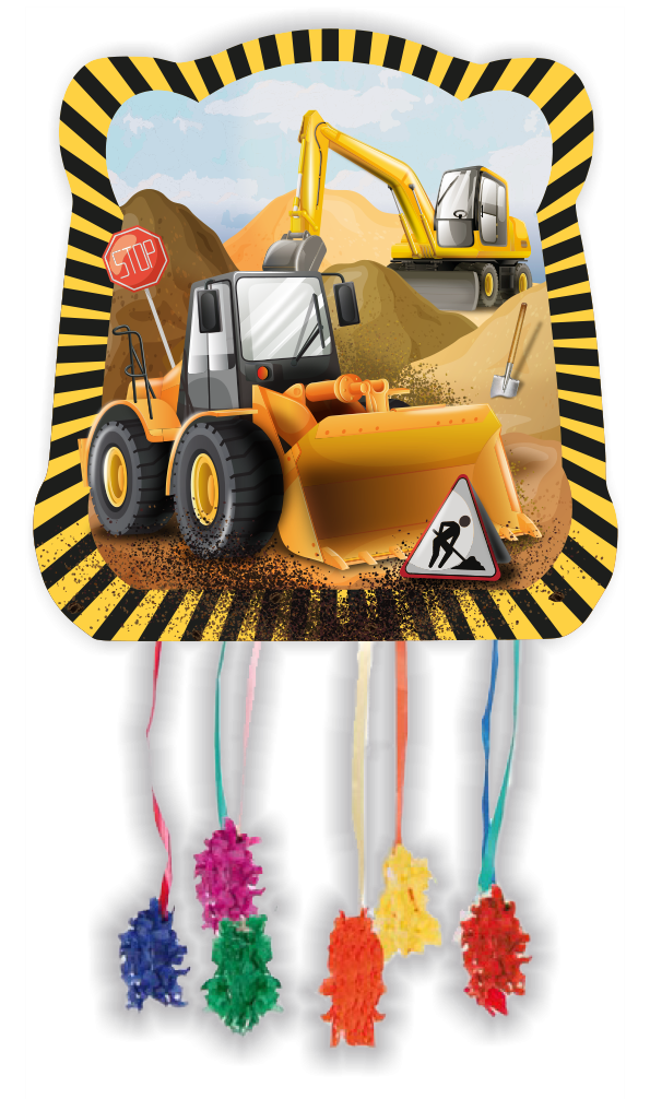 Piñata da costruzione 28 x 33 cm