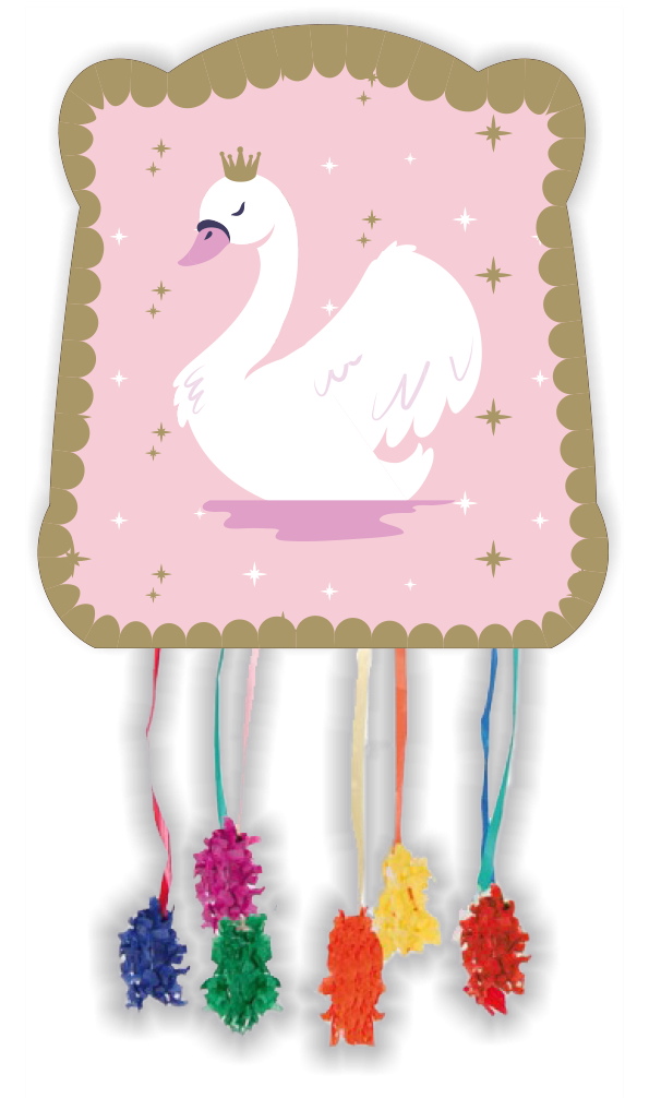 PIÑATA STYLISH SWAN 28 x 33 cm
