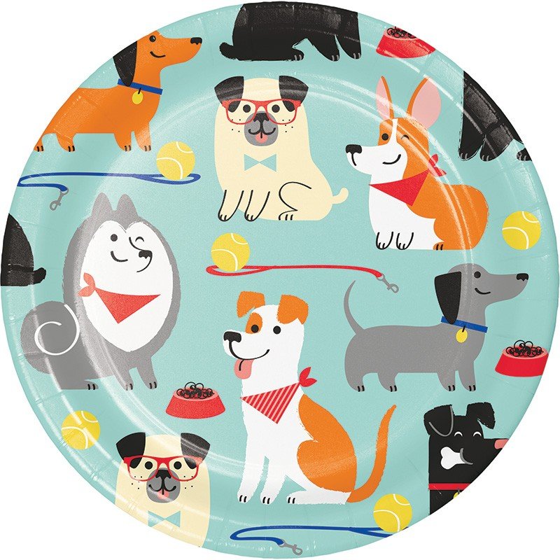 PLAQUES 18 FÊTE POUR CHIENS