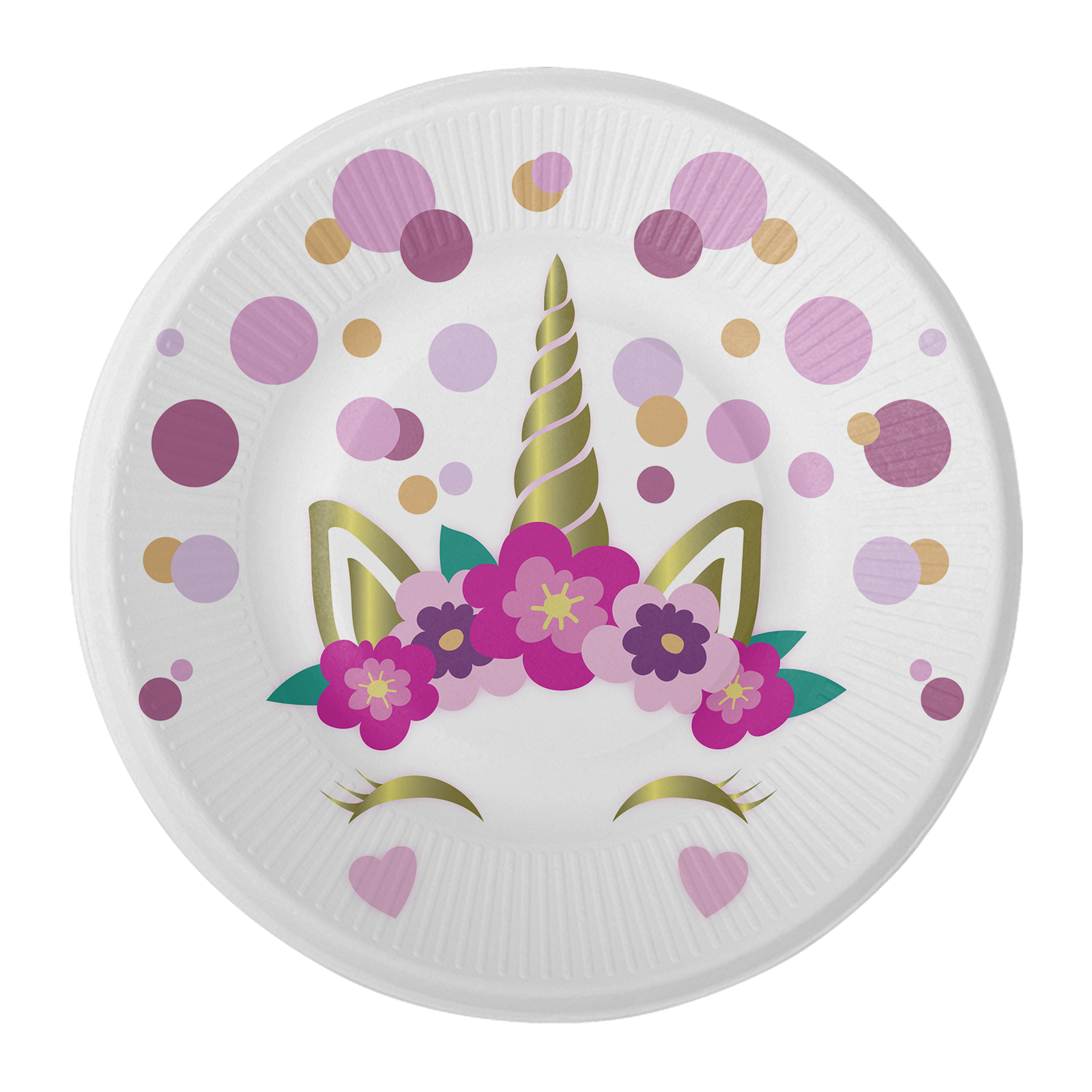 8 Platos 18 cm Lil Unicorn