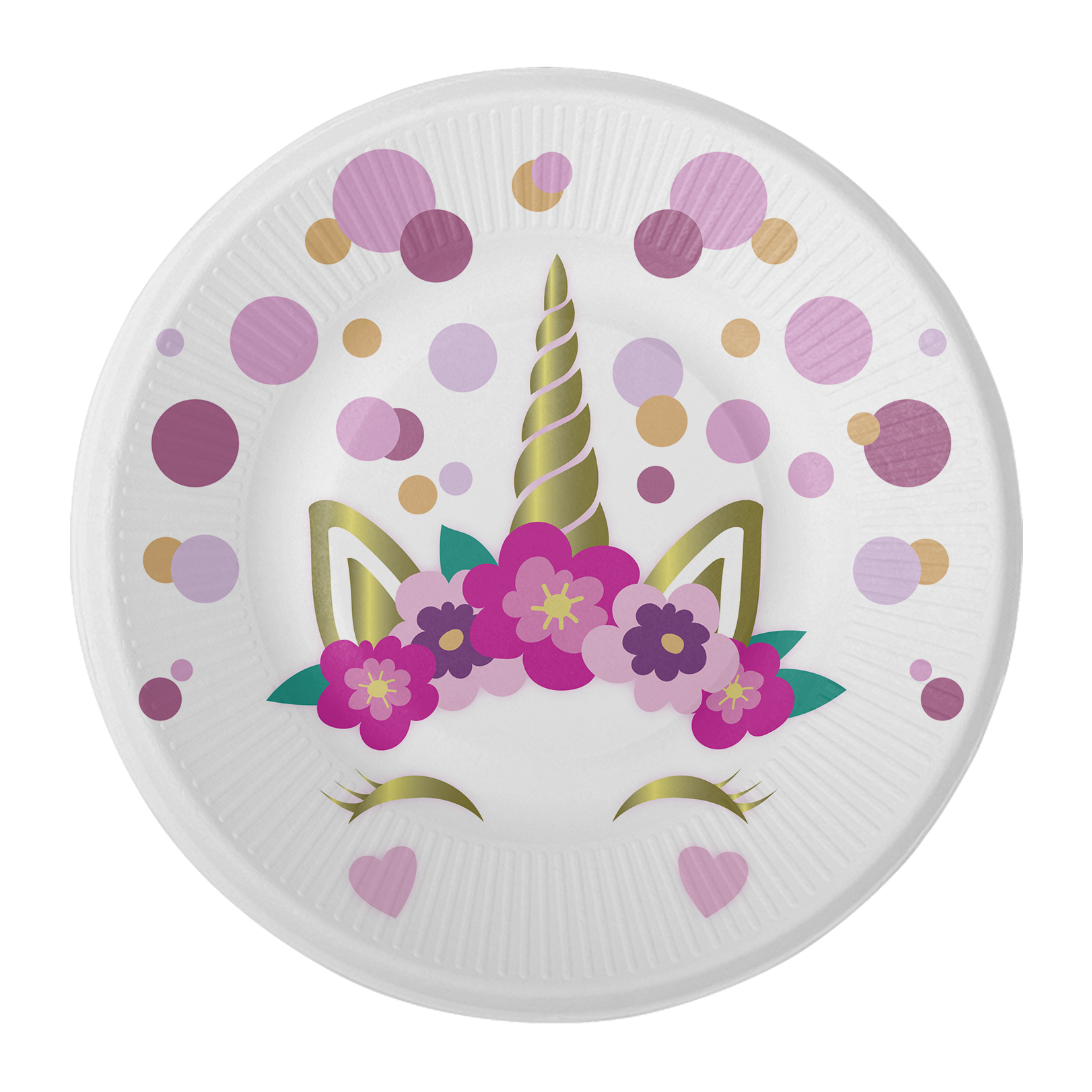 8 Platos 18 cm Lil Unicorn