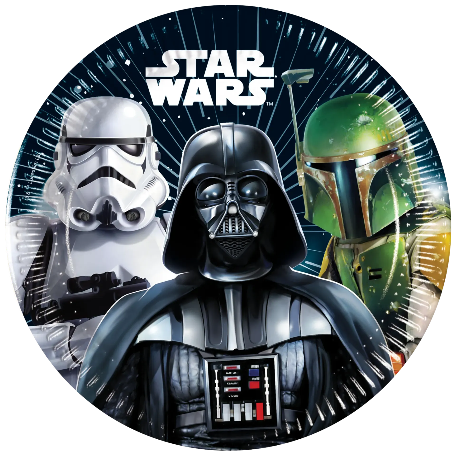 ASSIETTES STAR WARS DE 20 CM
