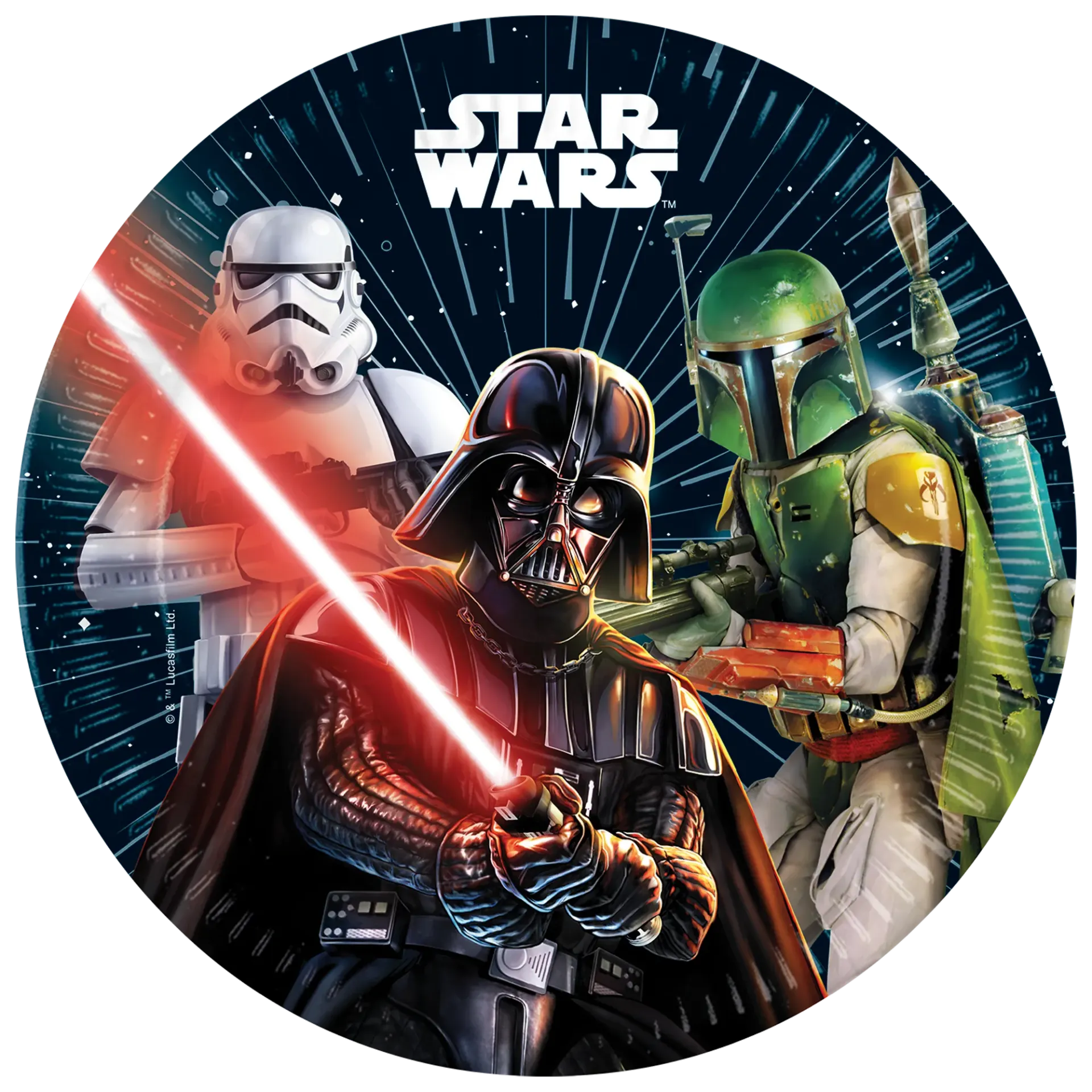ASSIETTES STAR WARS DE 23 CM
