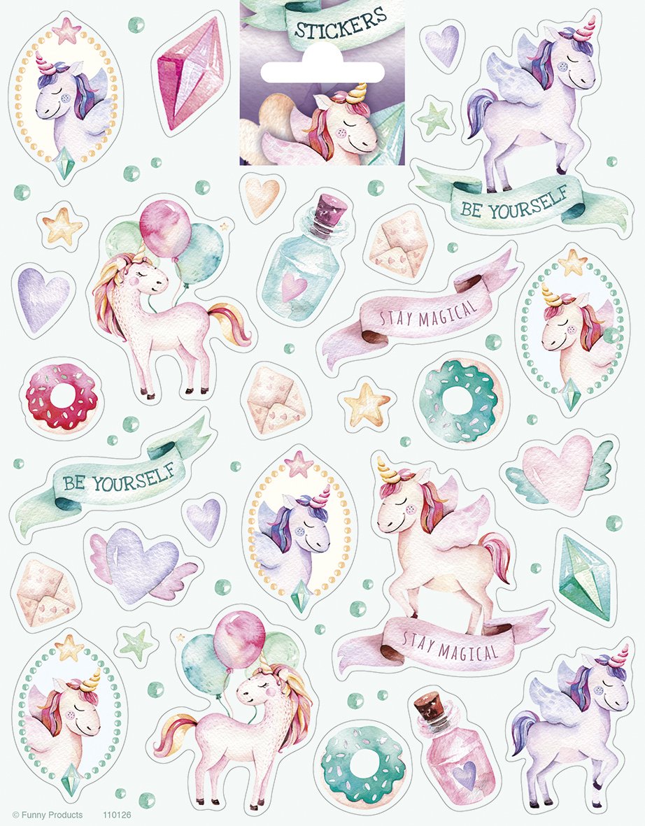 Pegatinas 156 x 200 mm Unicorn 1