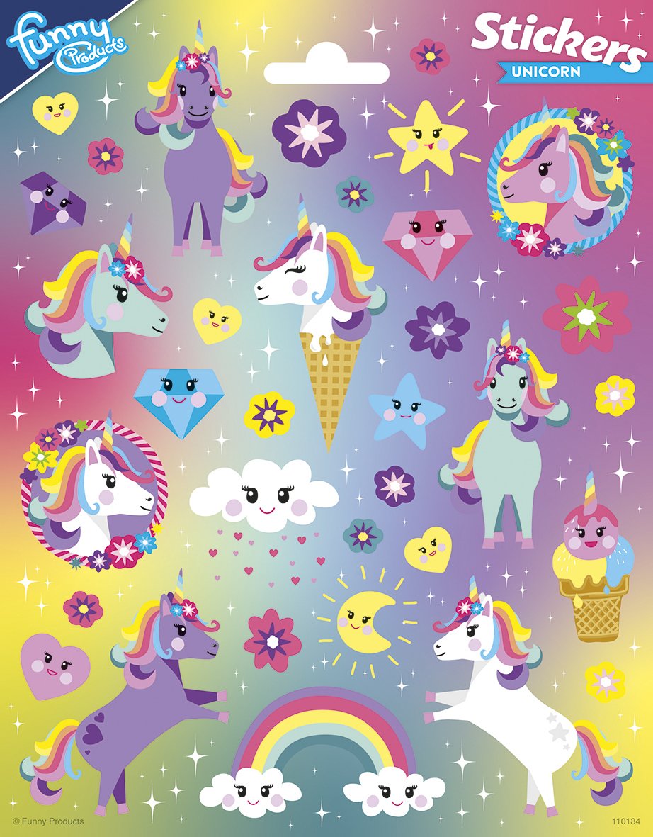 Pegatinas 156 x 200 mm Unicorn 2
