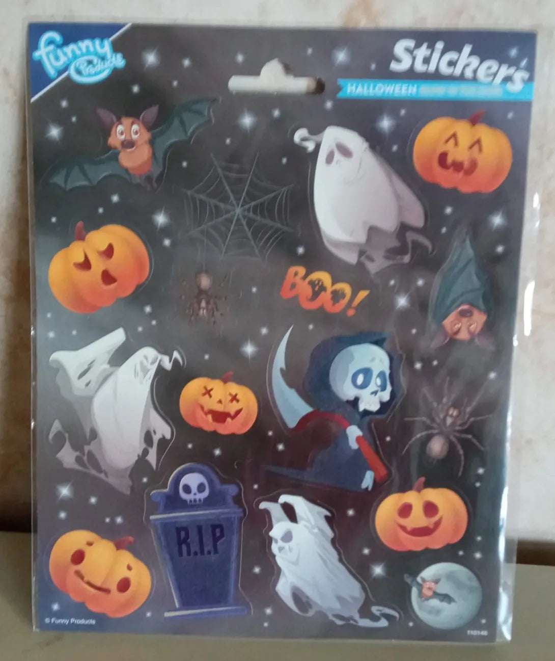 Autocolantes Glow de Halloween 156 x 200 mm