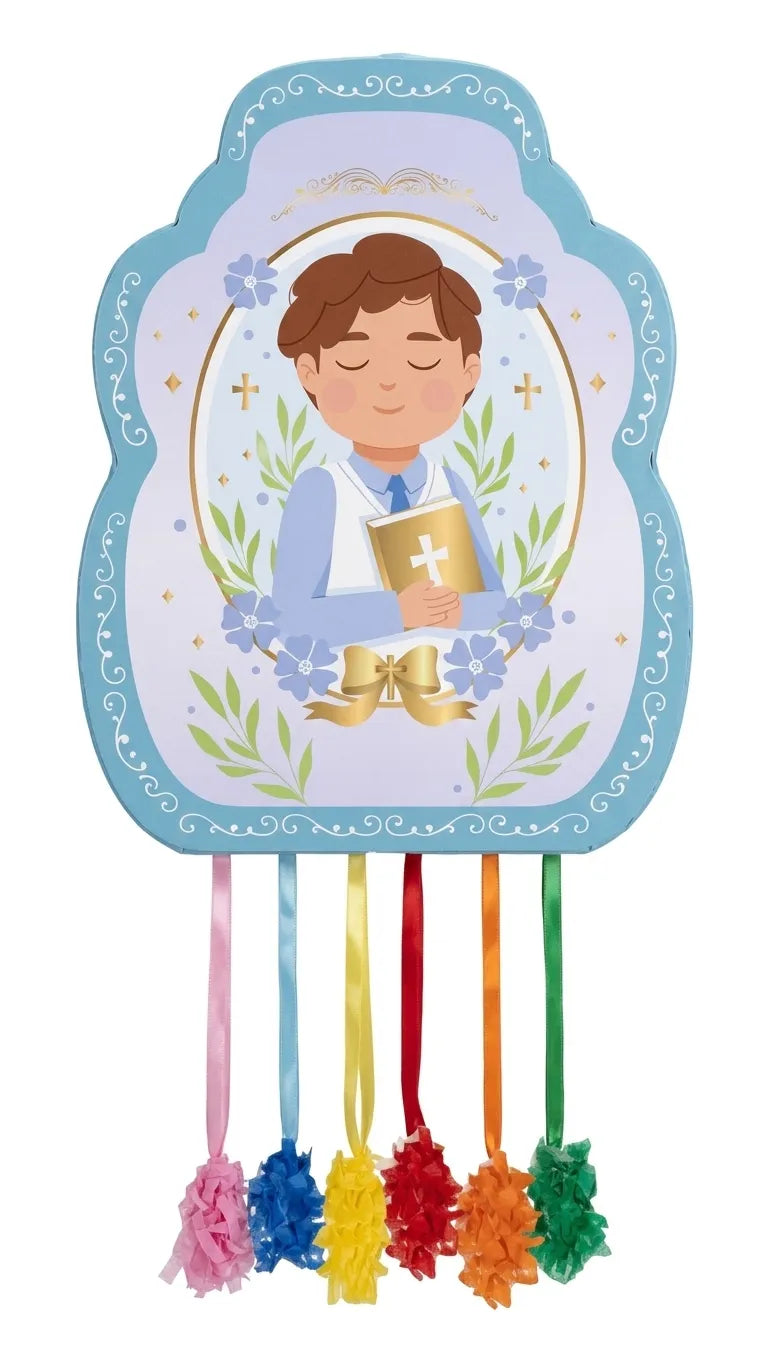 Piñata moyenne 46 x 33 cm Garçon de communion